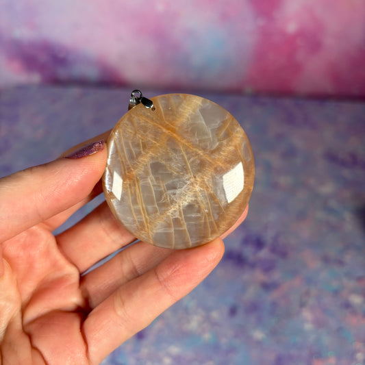 Peach Moonstone Pendant