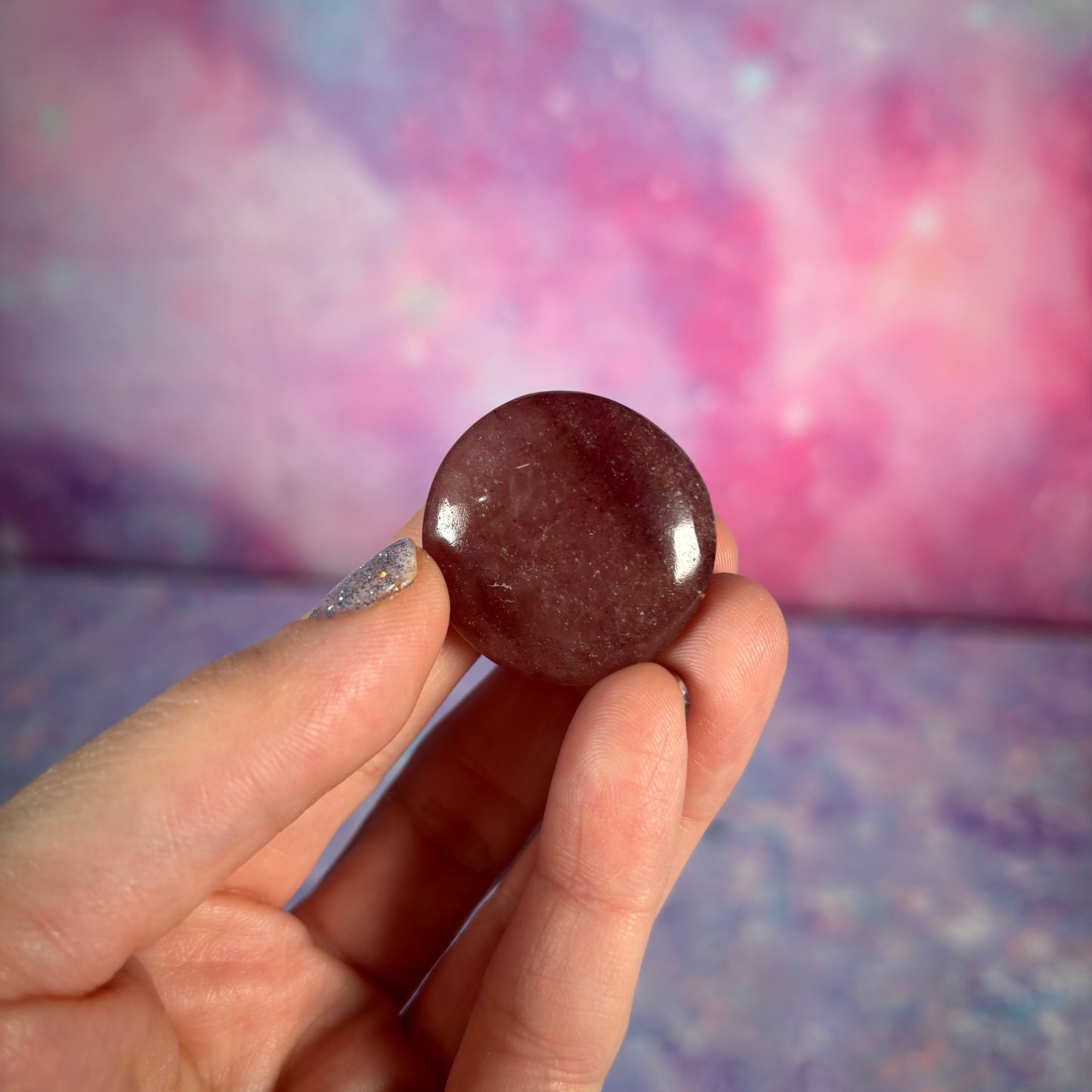 Strawberry Quartz Mini Flat Palm