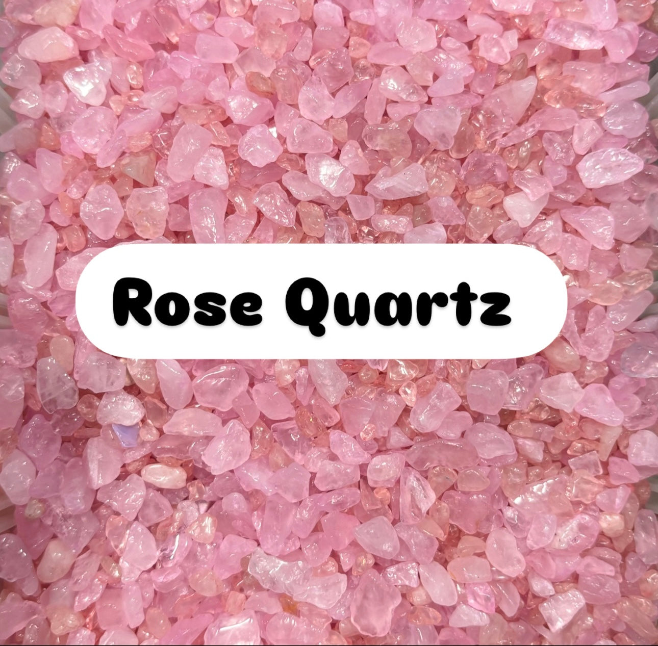 Rose Quartz Crystal Chips