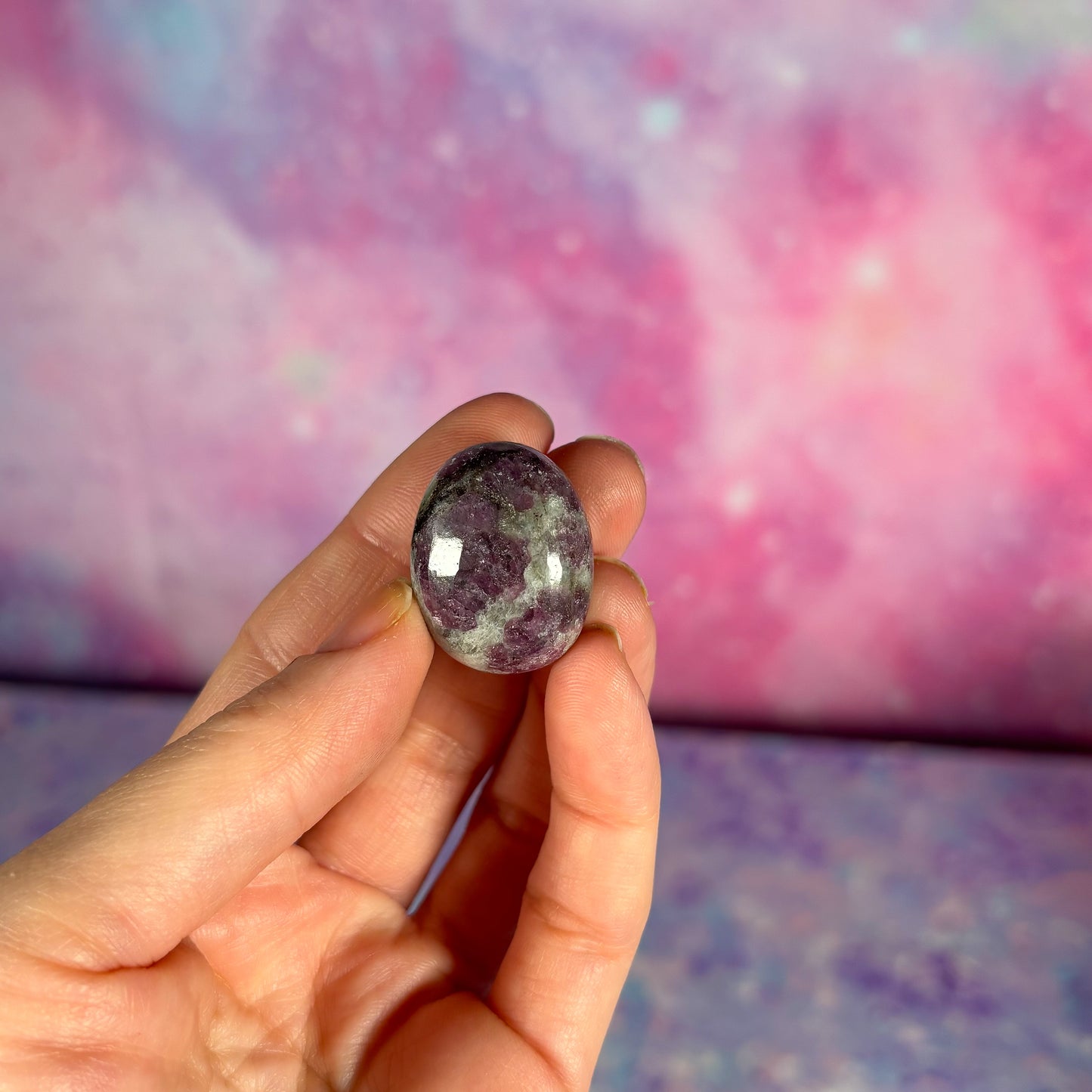 Pink Garnet In Matrix Tumble
