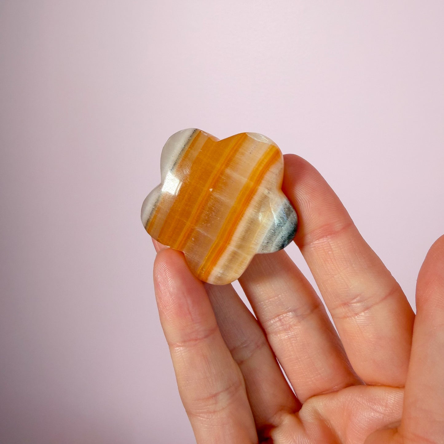 Honey Calcite Mini Flower