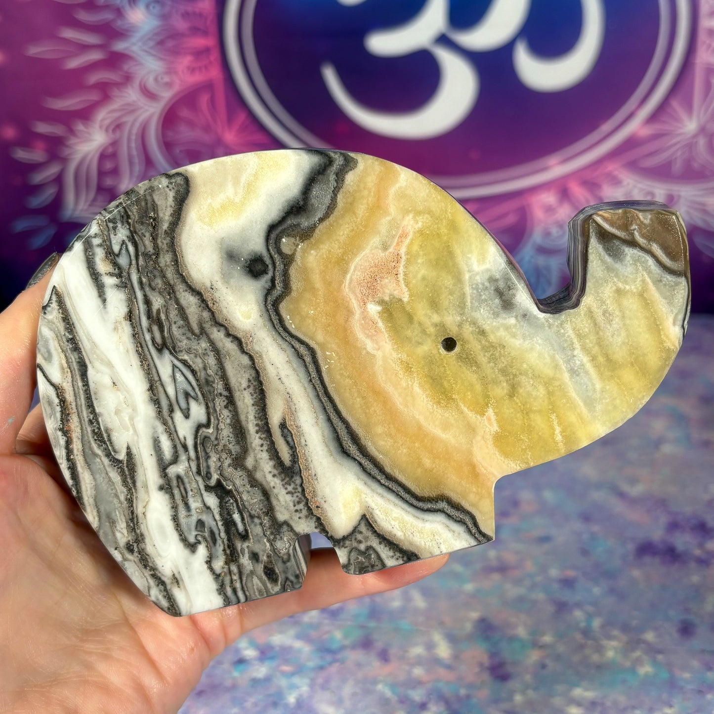 Calcite/Onyx Elephant D