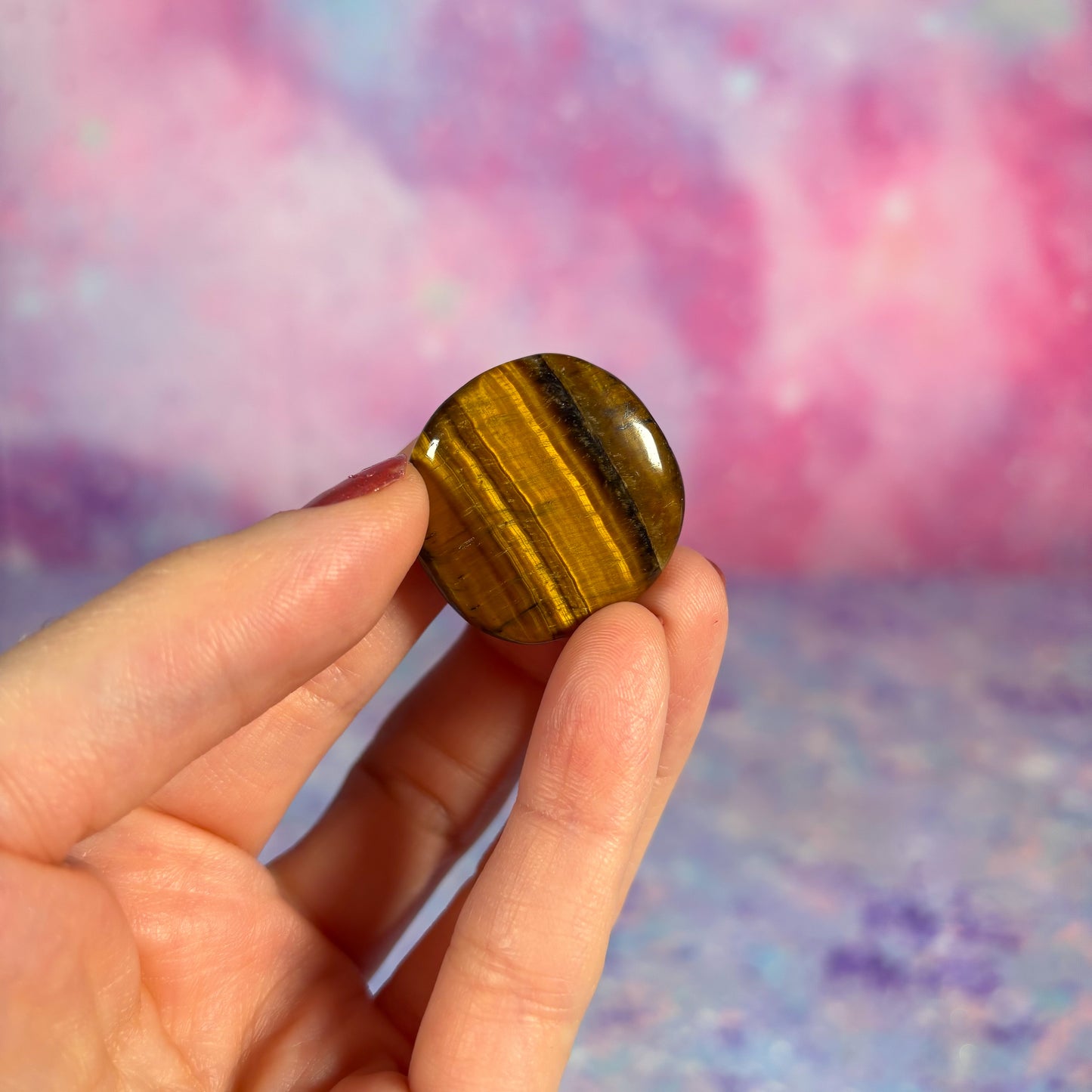 Tiger Eye Mini Flat Palm