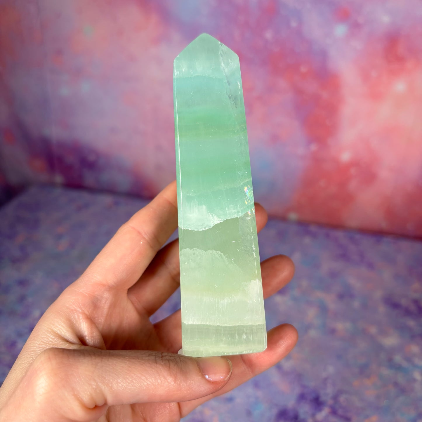 Pistachio Calcite Point