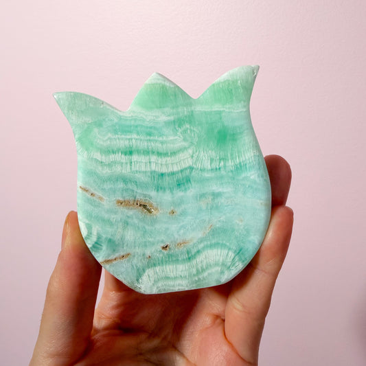 Caribbean Calcite Self Standing Flowers