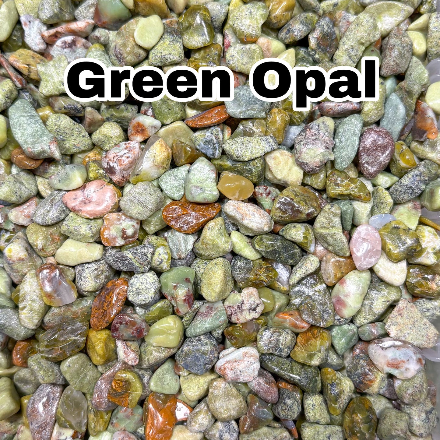 Green Opal Crystal Chips