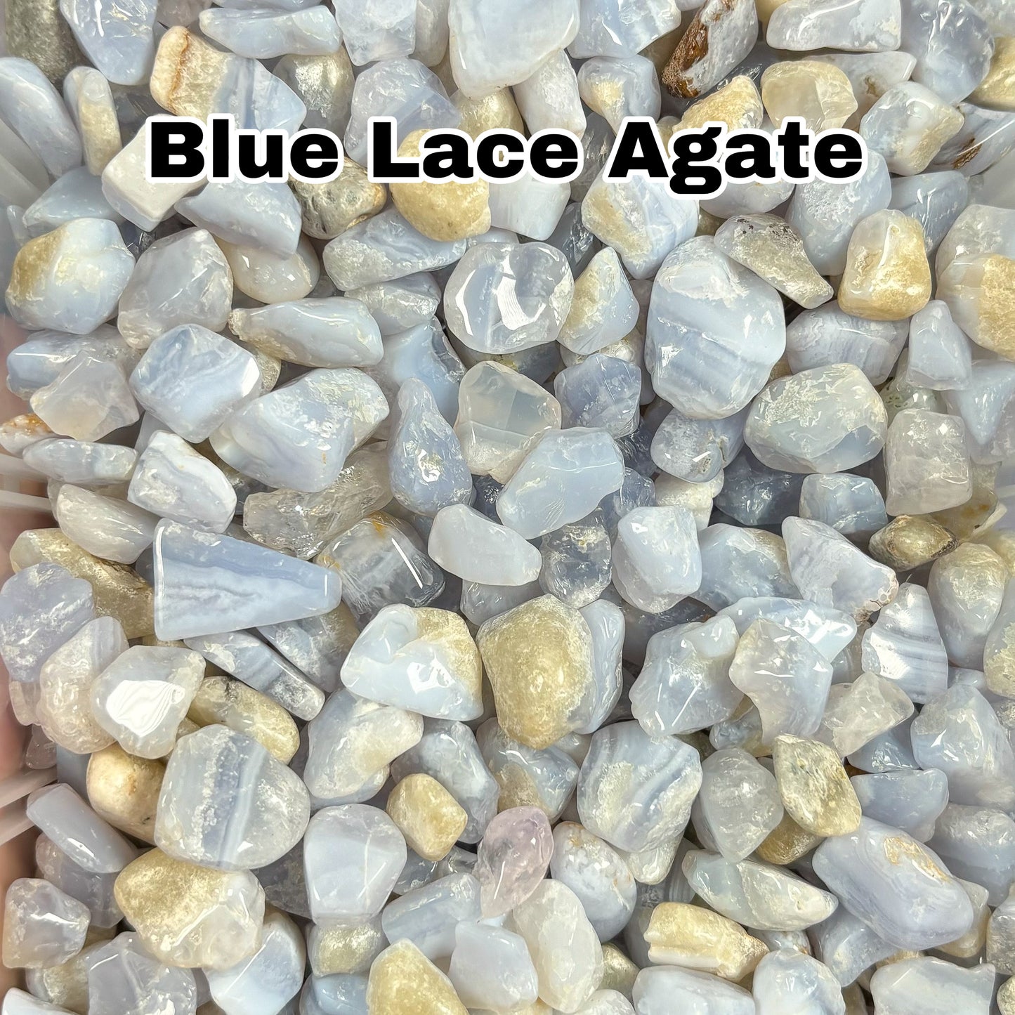 Blue Lace Agate Crystal Chips