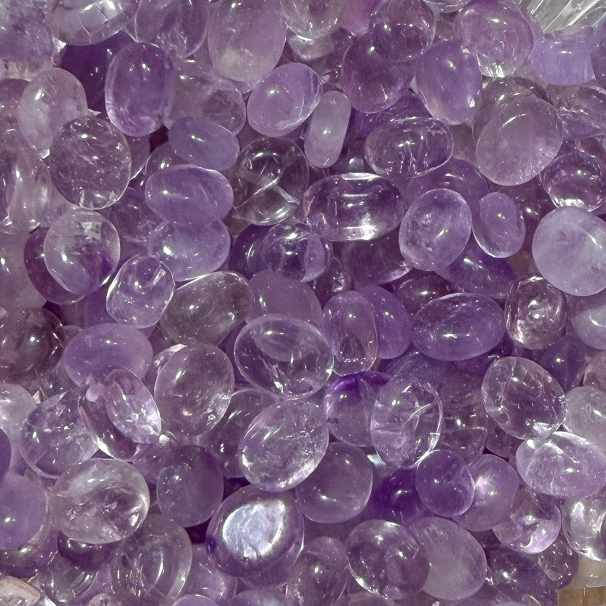 Amethyst Pebbles Light
