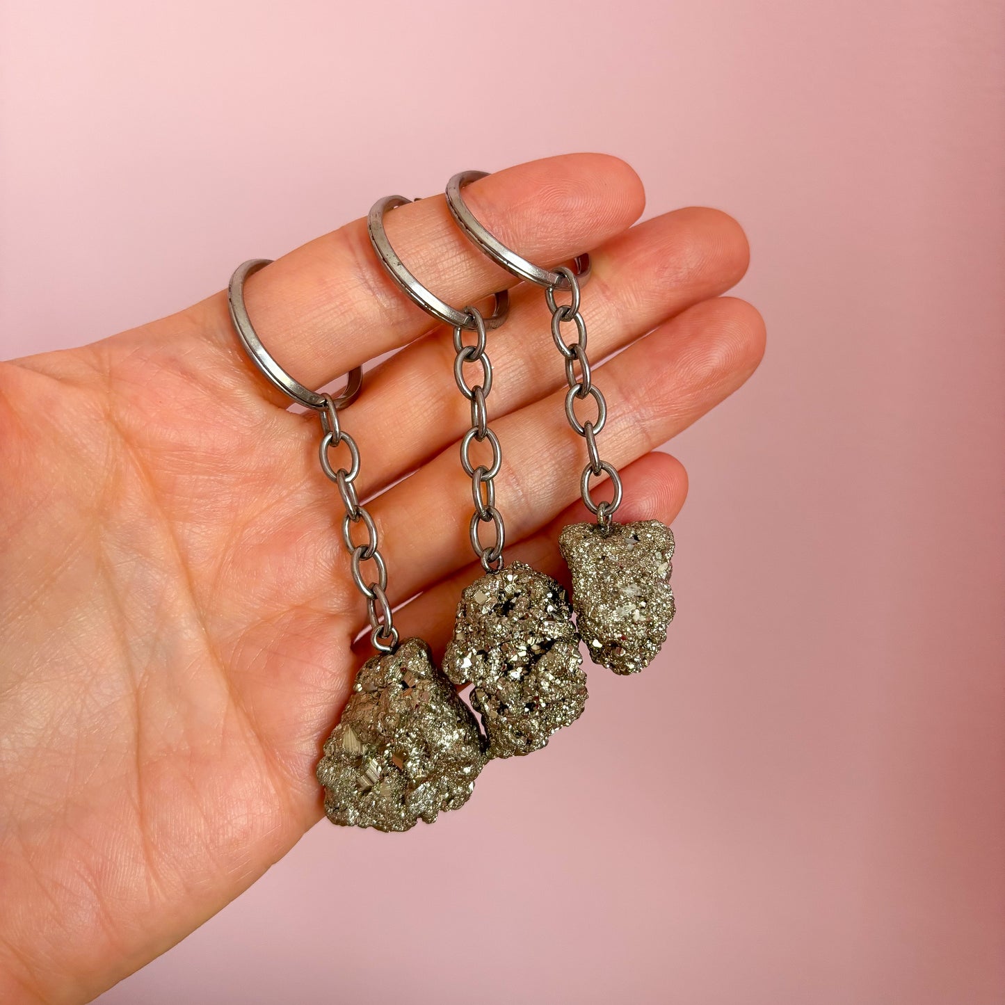 Pyrite Keychain