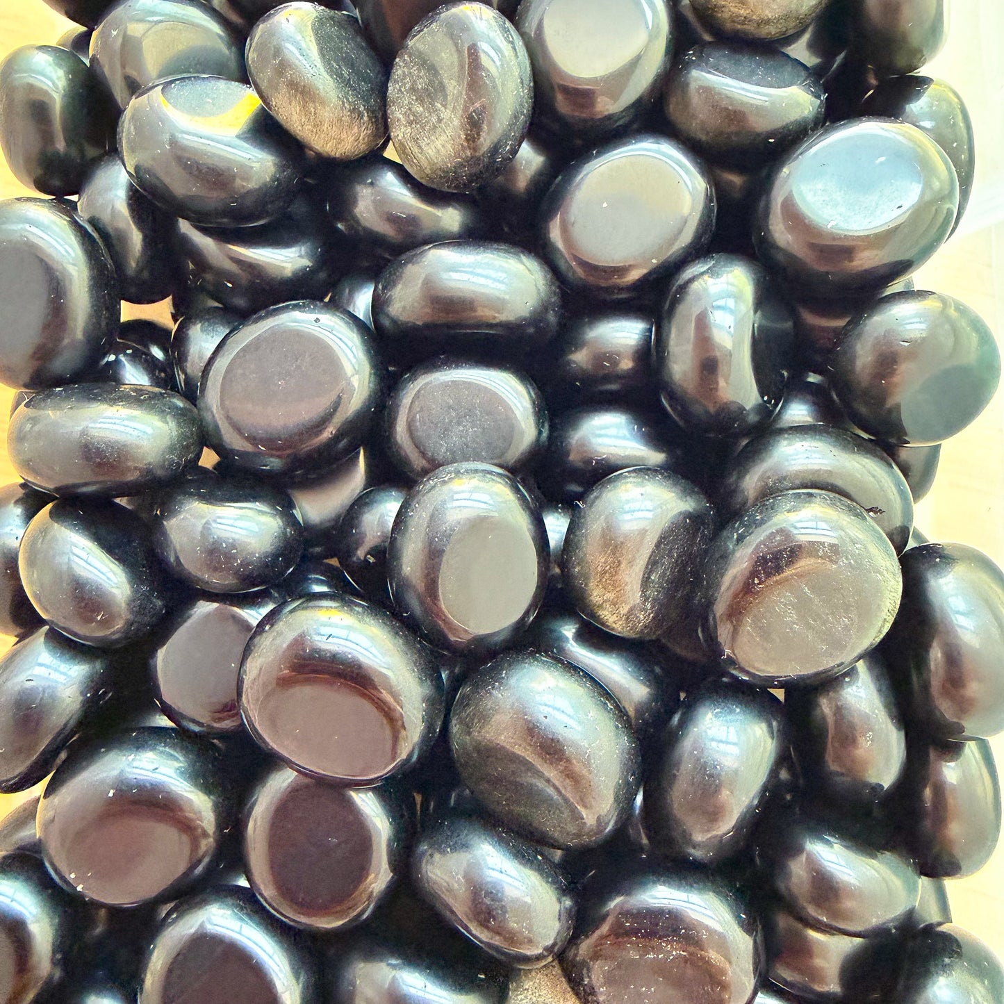 Black Obsidian Pebbles