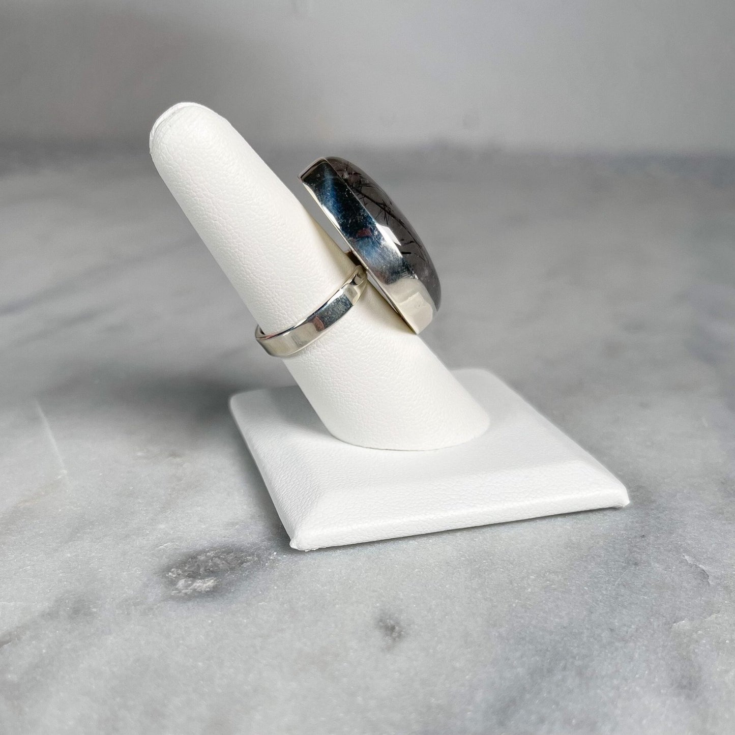 Black Rutile Sterling Silver Adjustable - Crystal Concepts