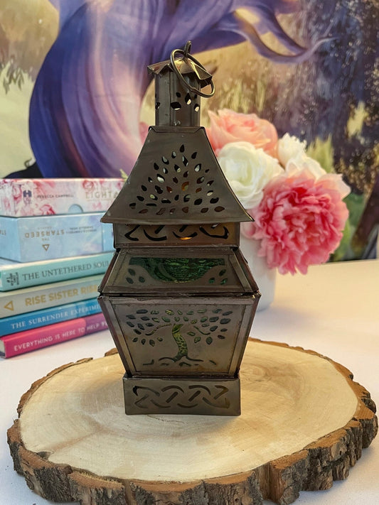 Green Tree Lantern - Crystal Concepts