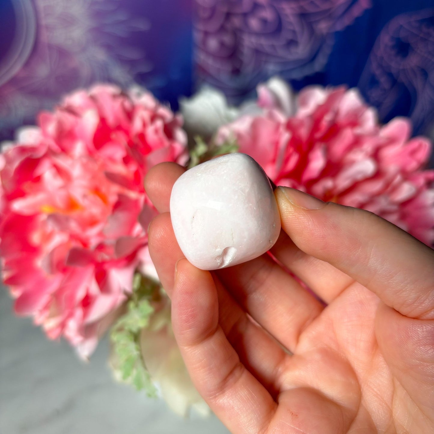 Pink Mangano Calcite Tumble - Crystal Concepts