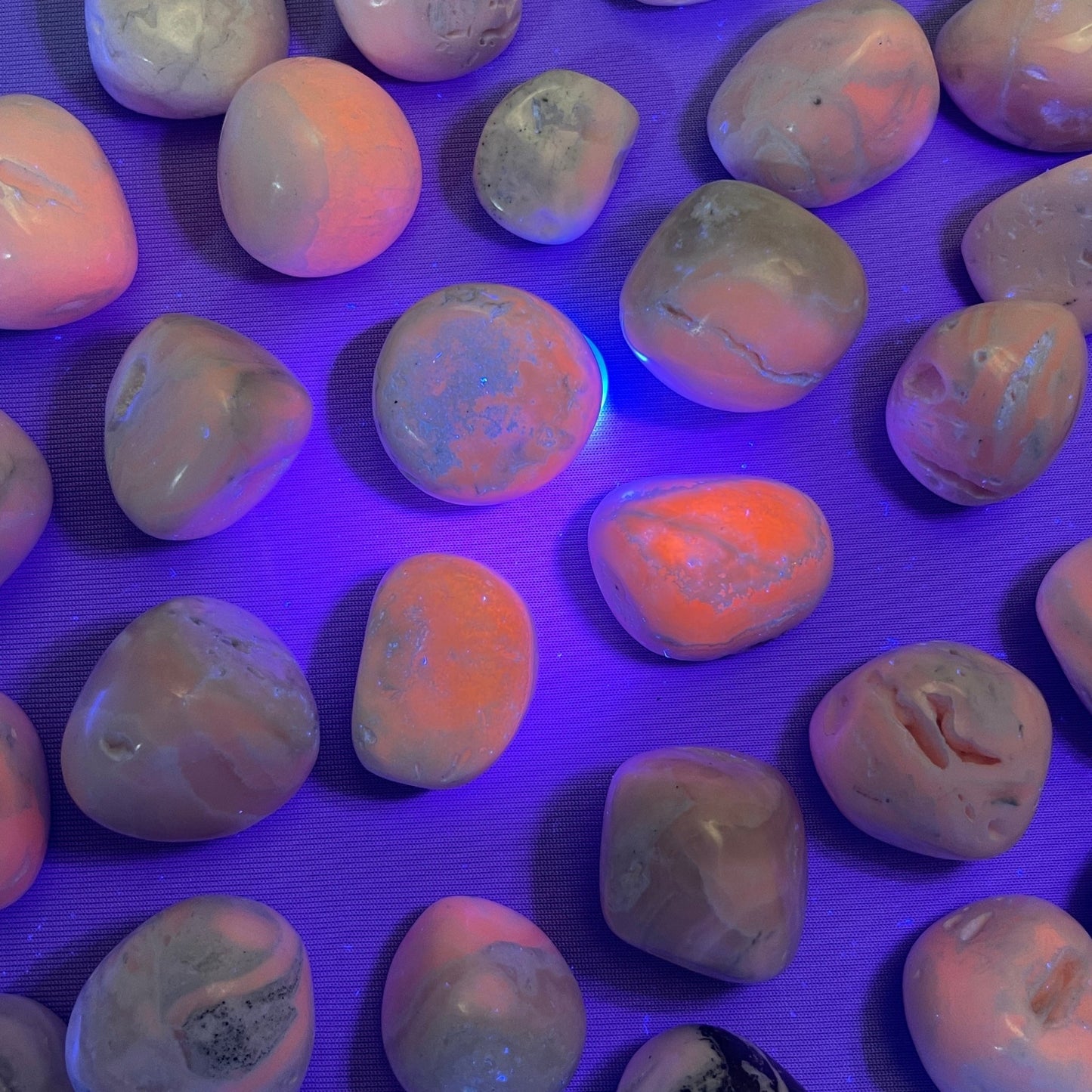 Pink Mangano Calcite Tumbles - Crystal Concepts