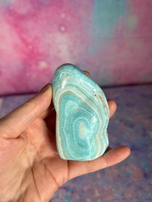 Blue Aragonite Freeform E