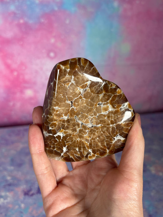 Chocolate Calcite Leopard Freeform B