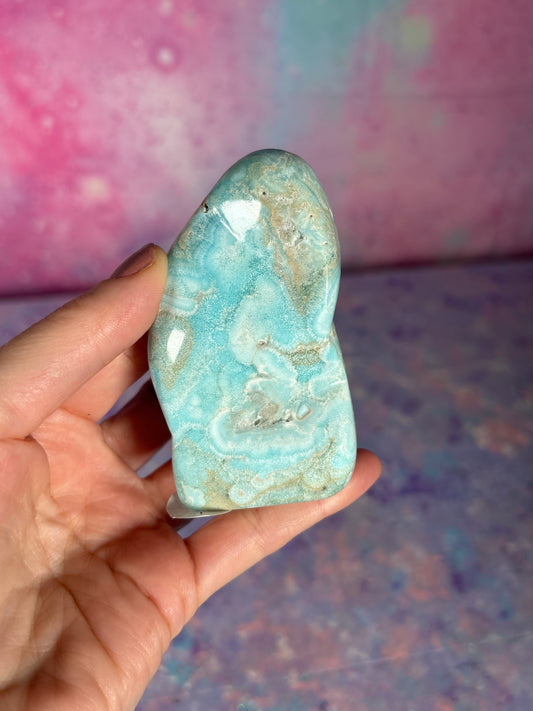 Blue Aragonite Freeform E