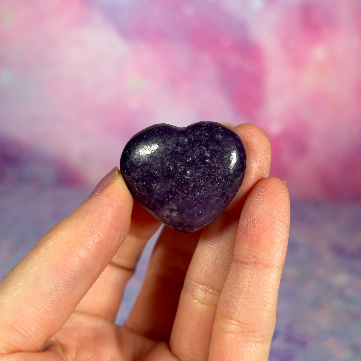 Lepidolite Mini Heart