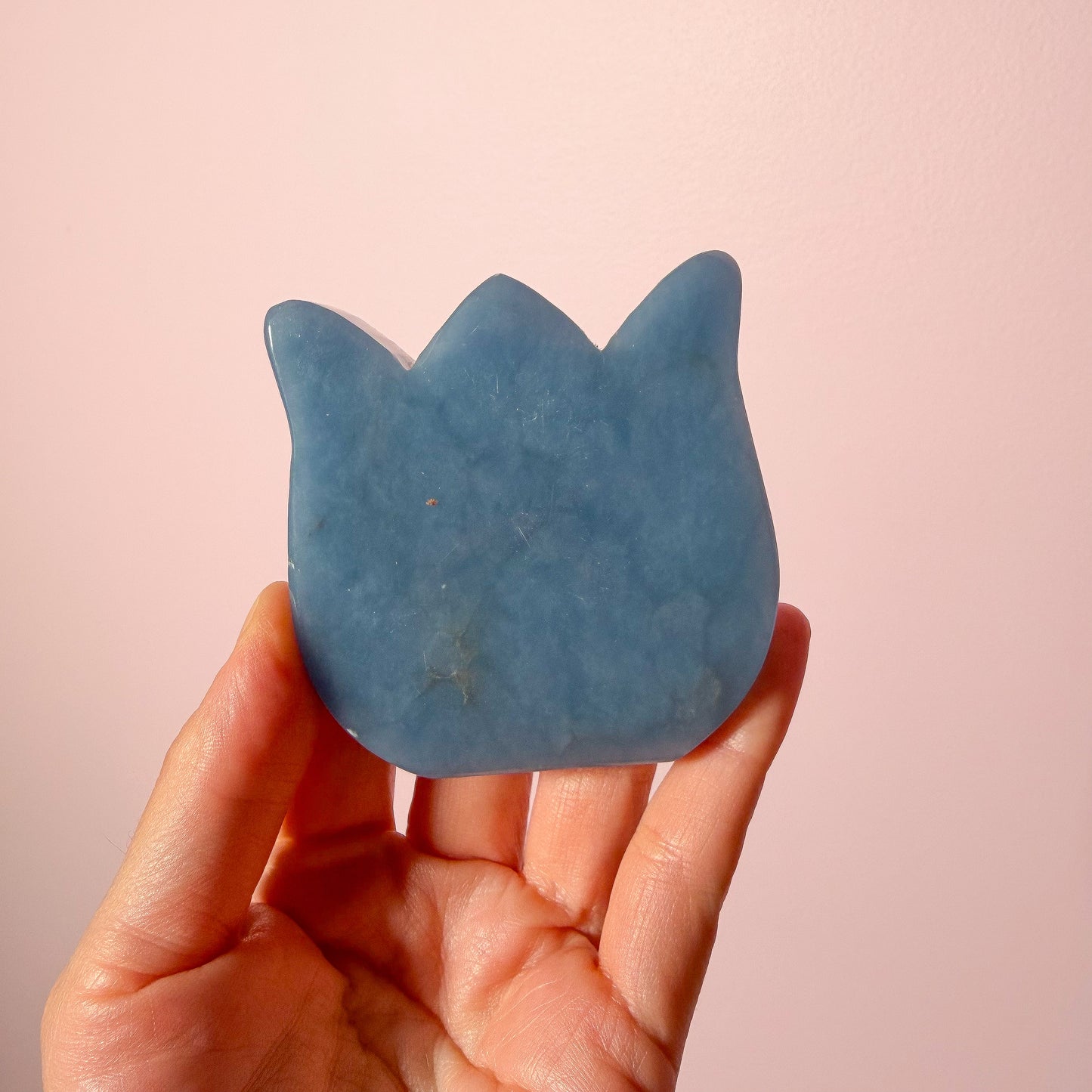 Angelite Self Standing Flower