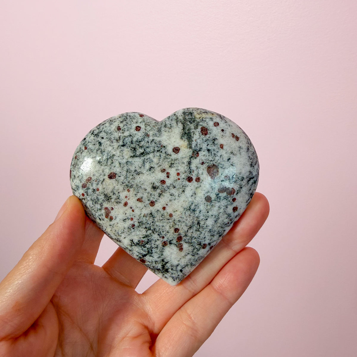Garnet and Tourmaline Heart