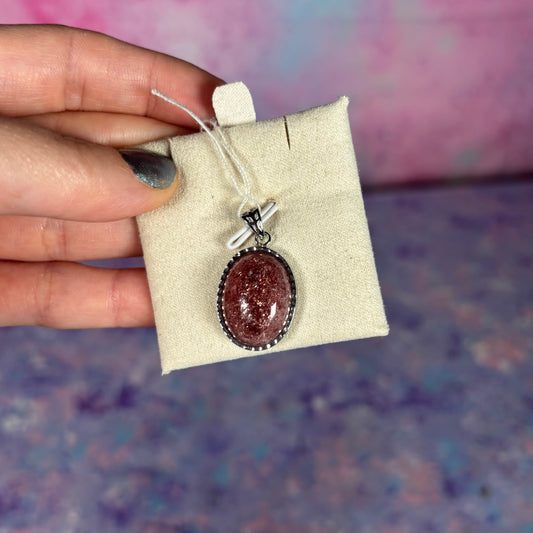 Strawberry Quartz Pendant