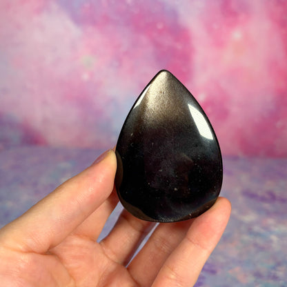 Silver Sheen Obsidian Flame