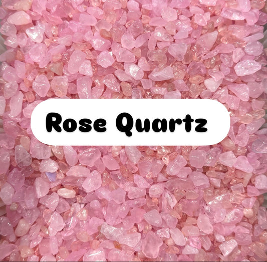 Rose Quartz Crystal Chips