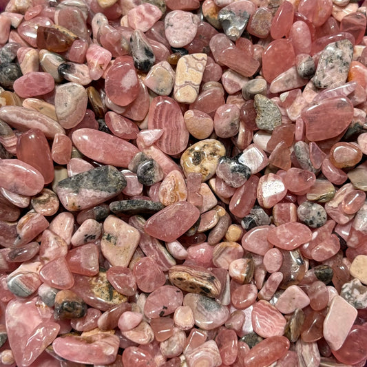 Rhodochrosite Crystal Chips