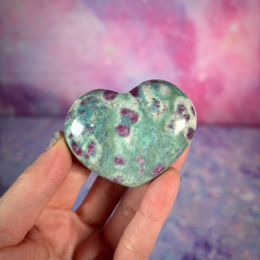 Ruby Fuchsite Heart