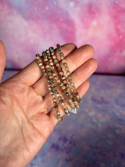 FACETED RHODOCHROSITE BRACELET