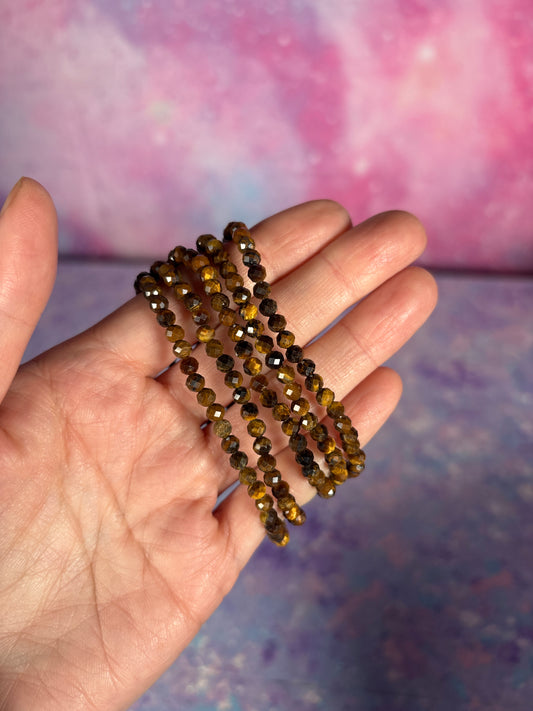 FACETED TIGER EYE BRACELET