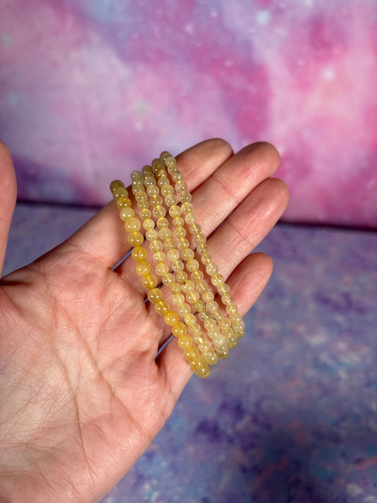 GOLDEN RUTILATED QUARTZ BRACELET