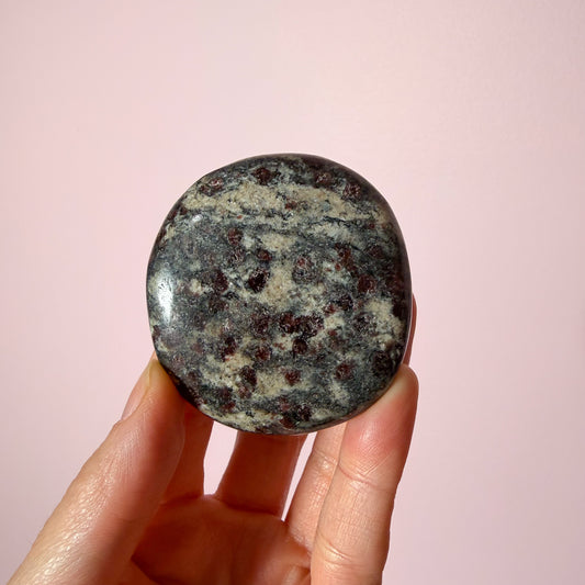 Garnet Tourmaline Flat Palm