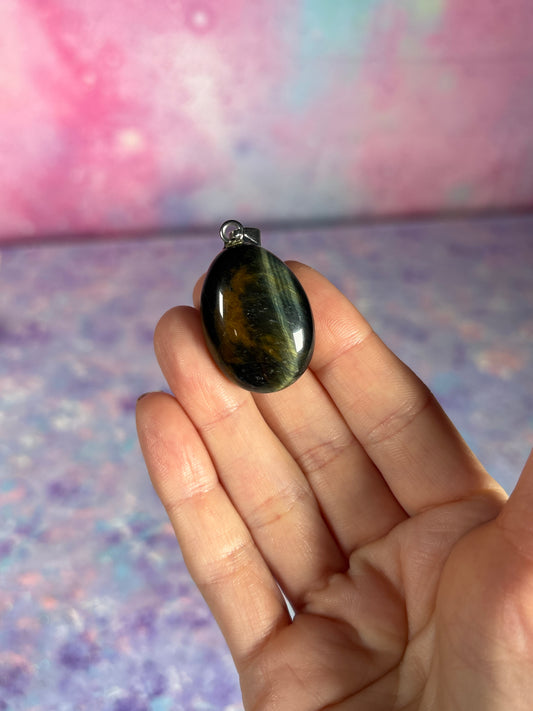 Blue Tigers Eye Pendant