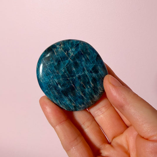 Blue Apatite Flat Palm