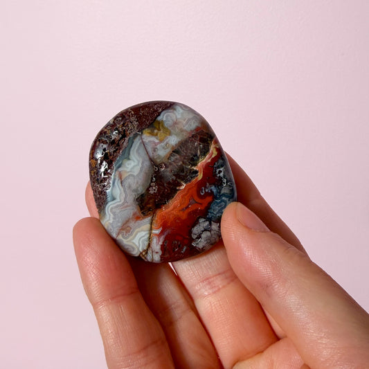Crazy Lace Agate Flat Palms