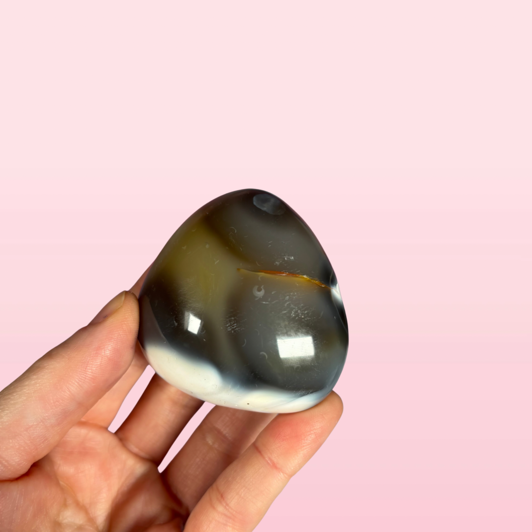 Orca Agate Palms Lrg