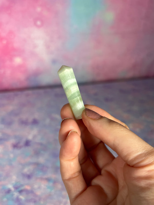 Green Calcite Point XS
