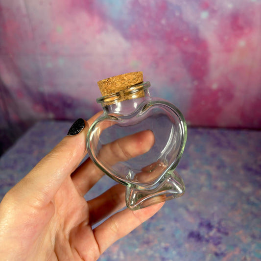 Crystal Confetti Heart Bottle