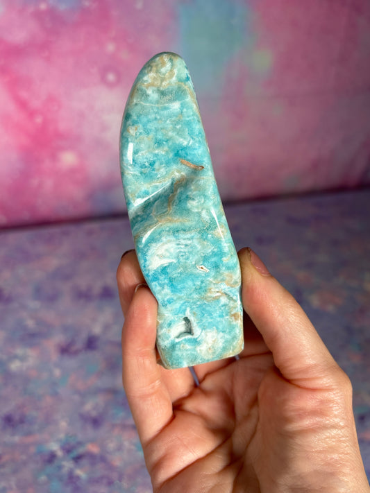 Blue Aragonite Freeform F