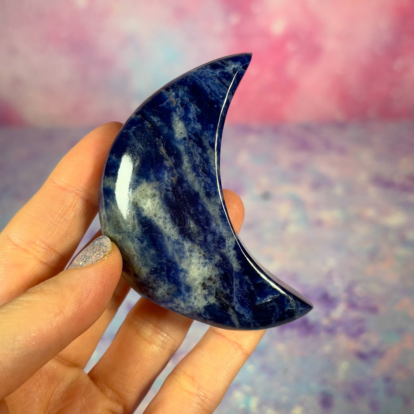 Sodalite Self Standing Moon