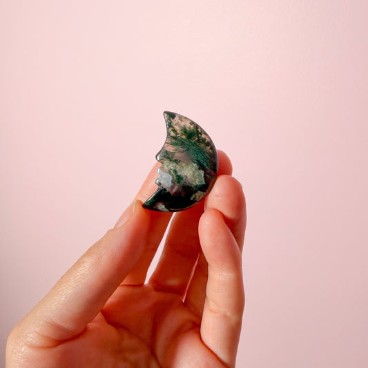 Moss Agate Moon