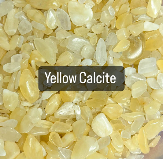 Yellow Calcite Crystal Chips