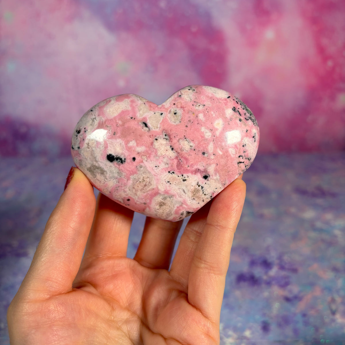 Heart Rhodes Rhodonite Self Standing Heart – Crystal Concepts