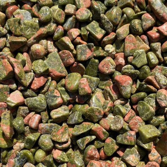 Unakite Crystal Chips