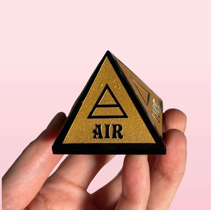 Black Obsidian Elements Pyramid