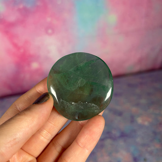 Green Fluorite Palm Misfit