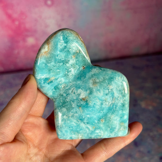 Blue Aragonite Freeform D