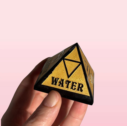 Black Obsidian Elements Pyramid