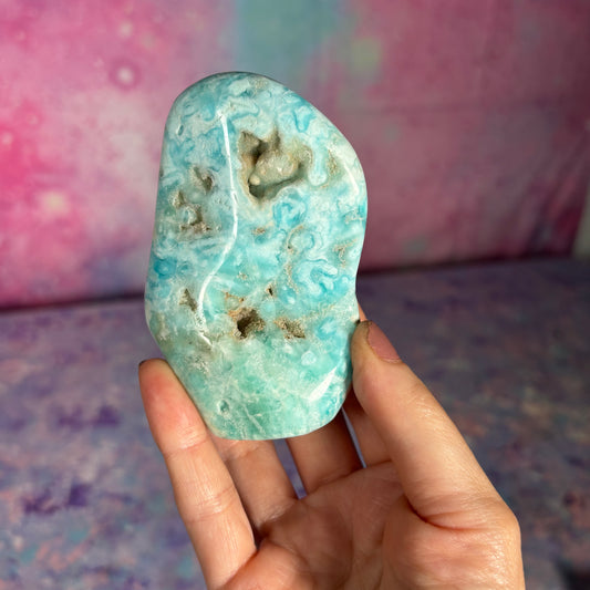 Blue Aragonite Freeform C